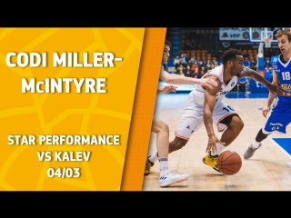 Star Performance. Codi Miller-Mcintyre - career high 24 pts & 17 ast in historic win against Kalev!